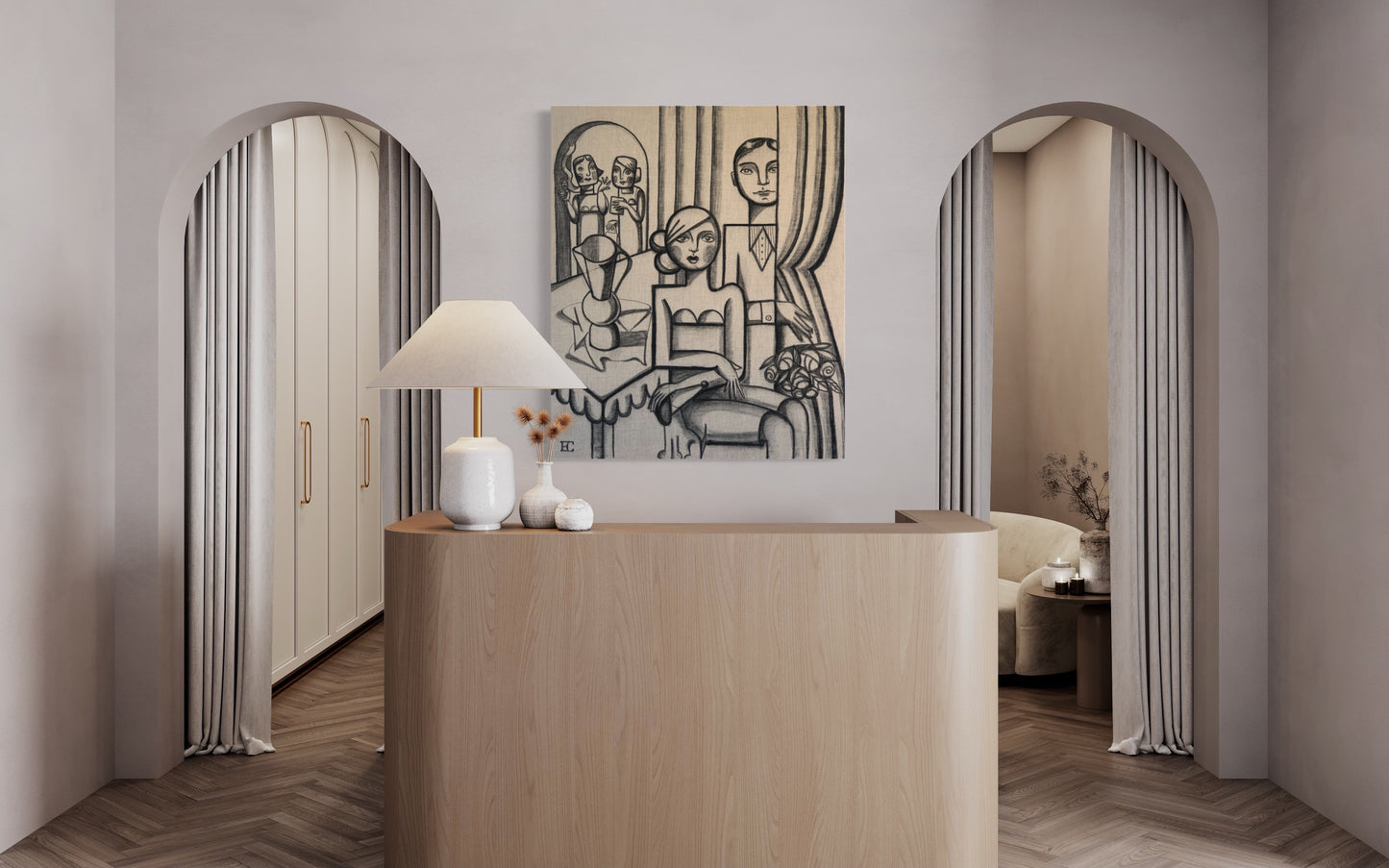 Table Conversations - 120x100cm