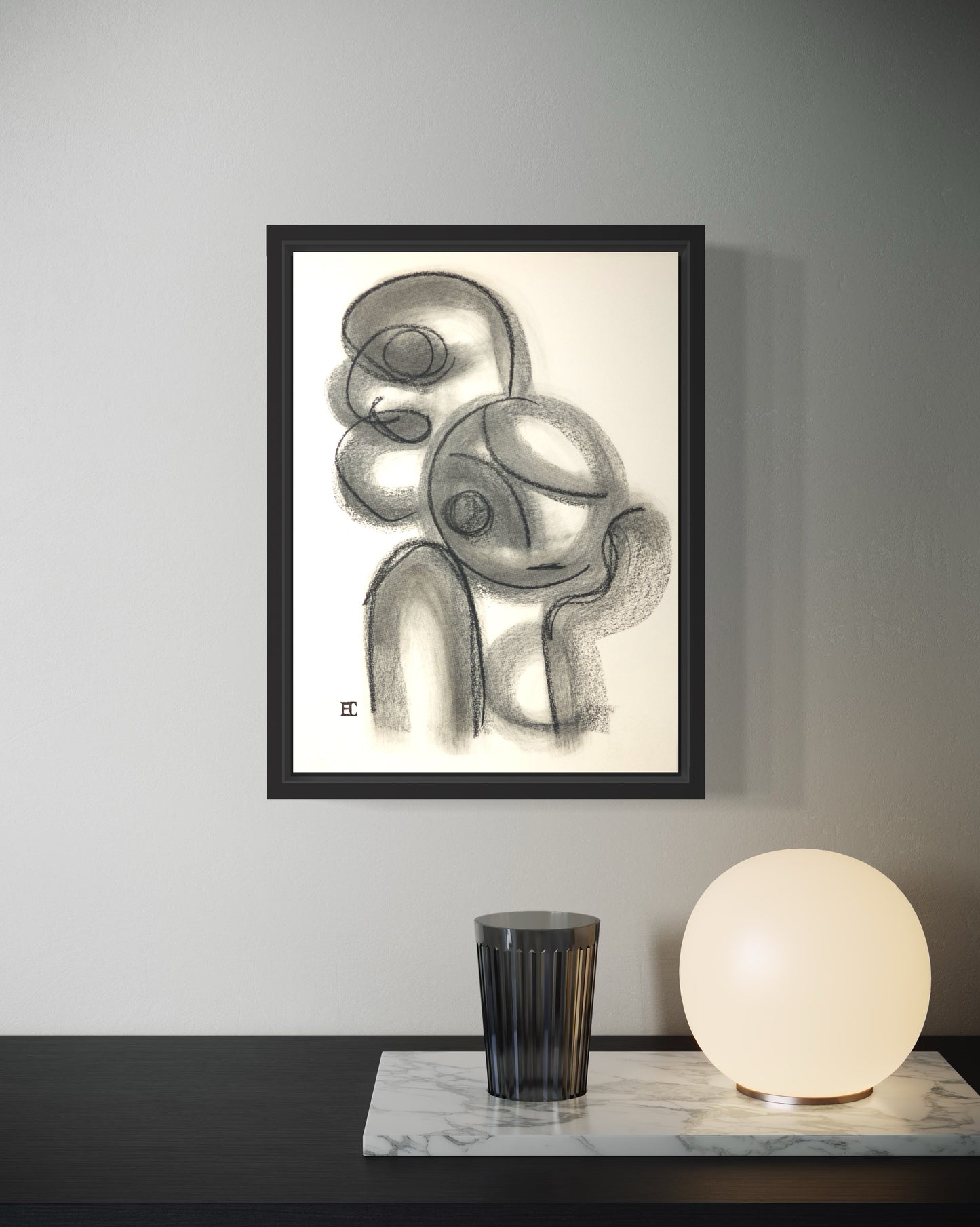 Female thinking - Original