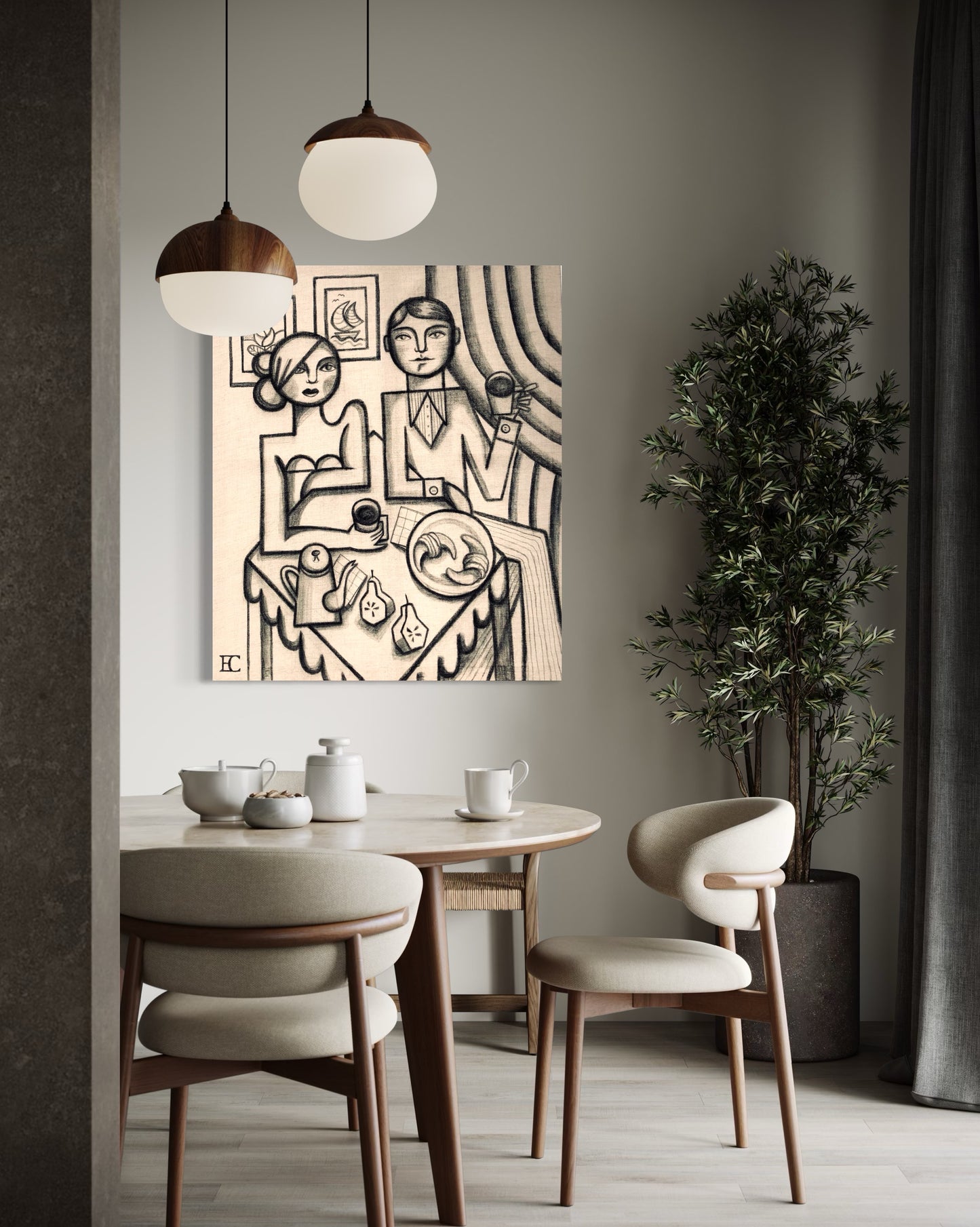 Koffietafel - 120x100cm
