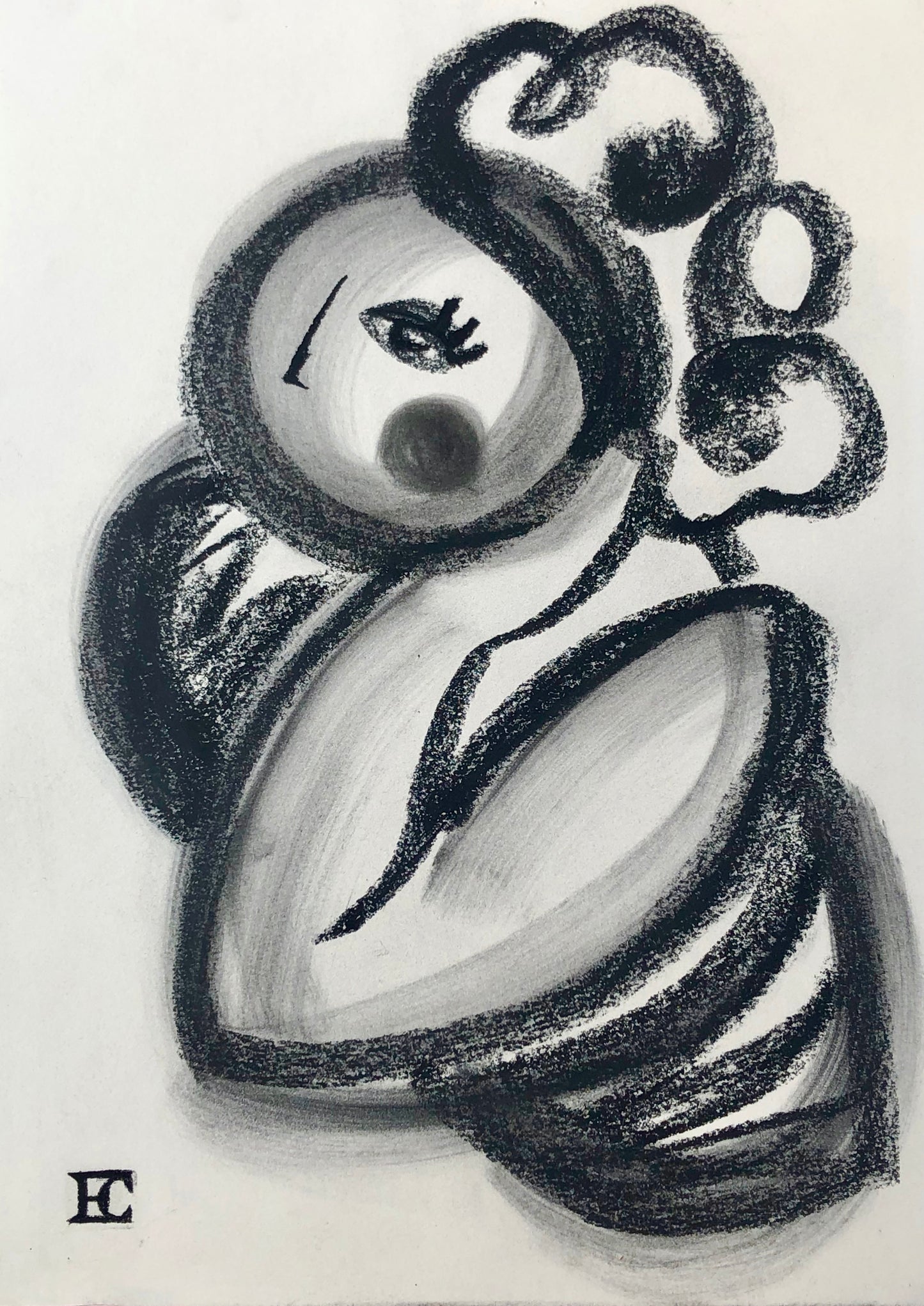 Female listening - Original