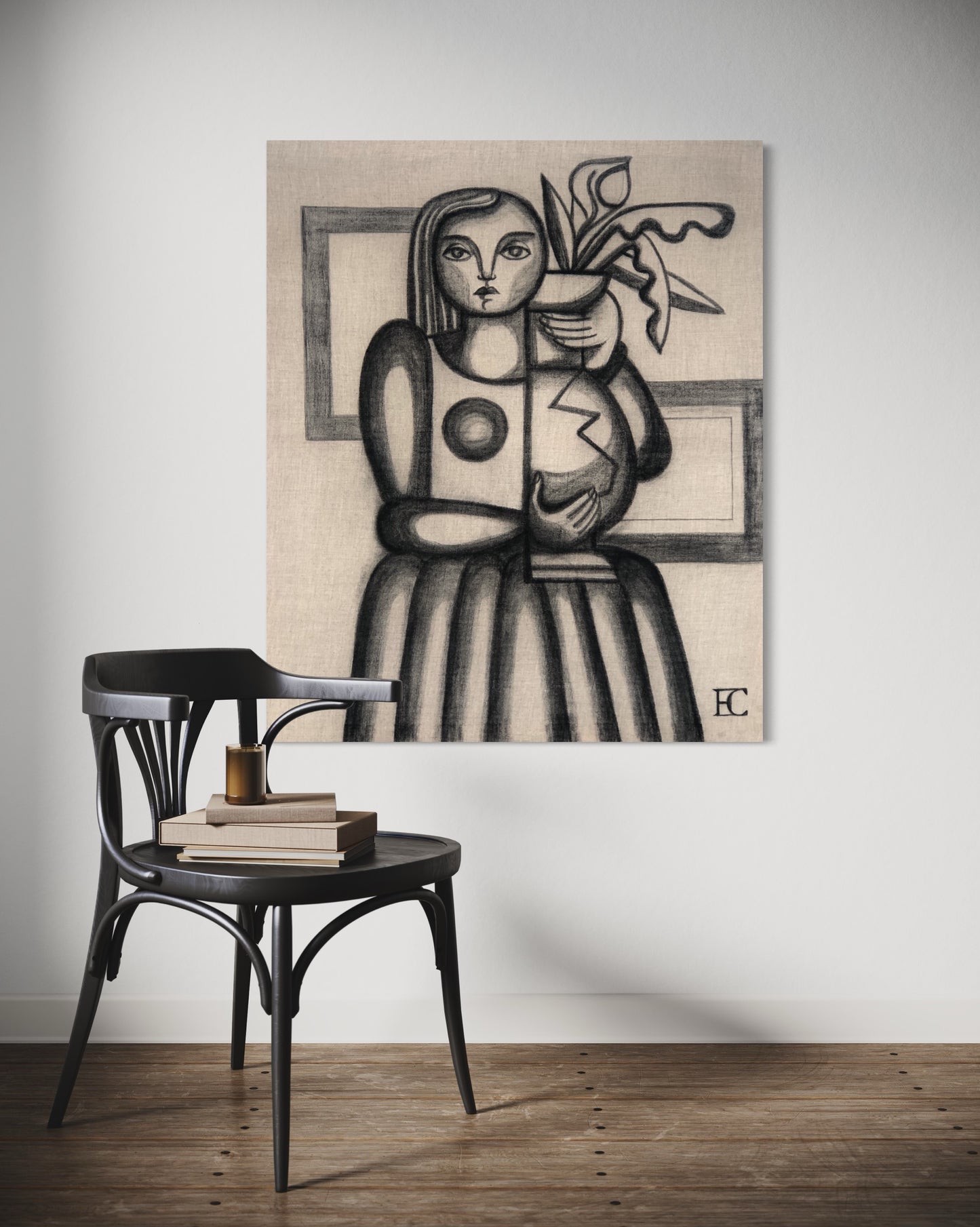 The Broken Vase - Linen canvas