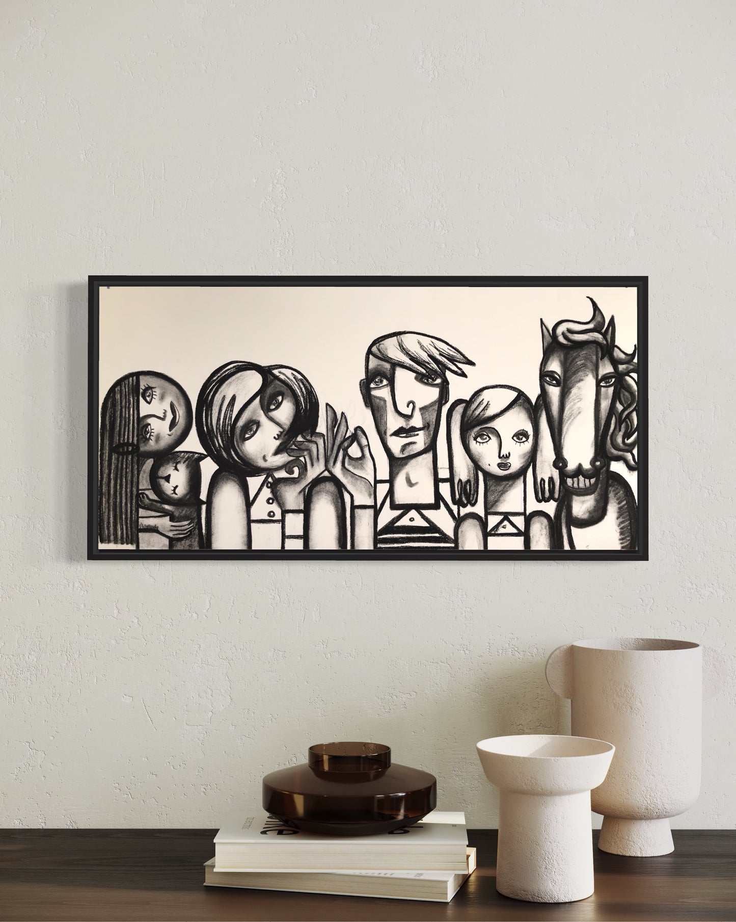 Custom Family Portrait 40x80cm