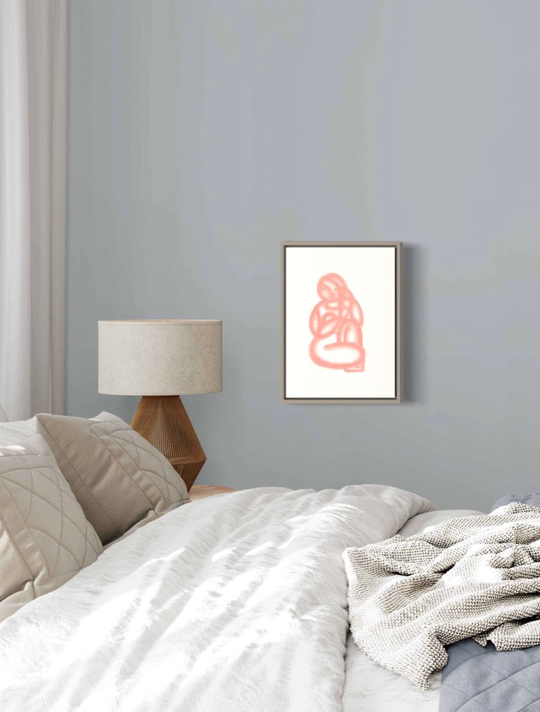 Female Self Love Art Print in mat papier van museumkwaliteit